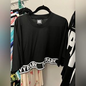 Ivy Park Black Crop Top